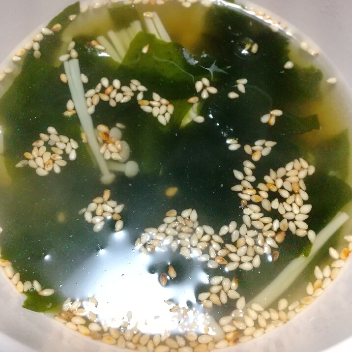 ワカメ中華スープ
